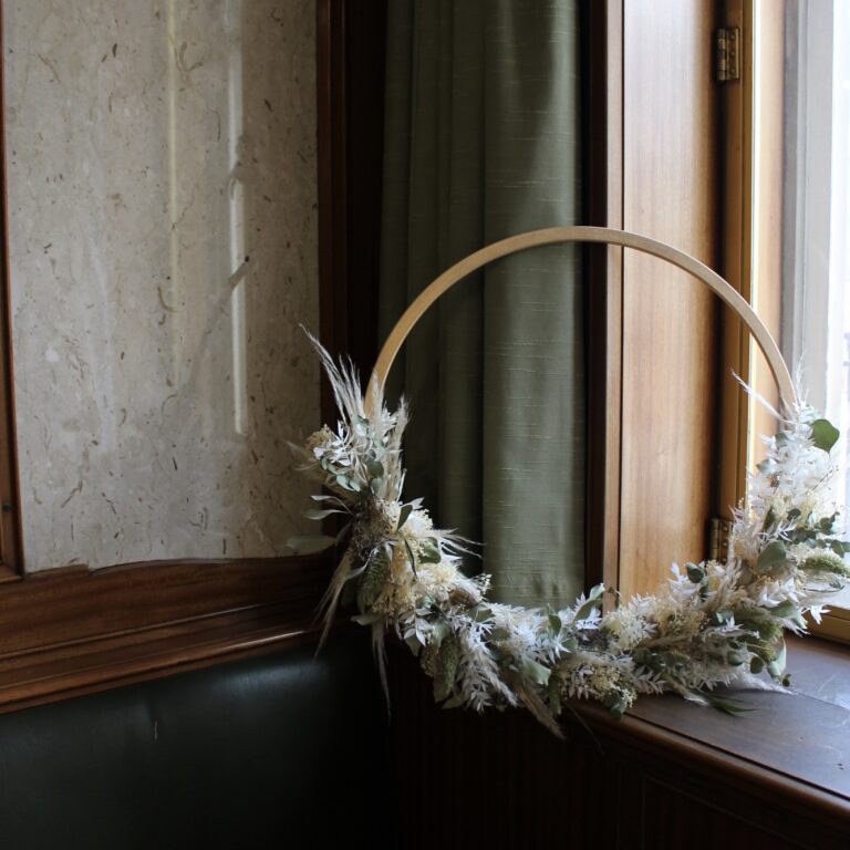 Large Dried Floral Wreath