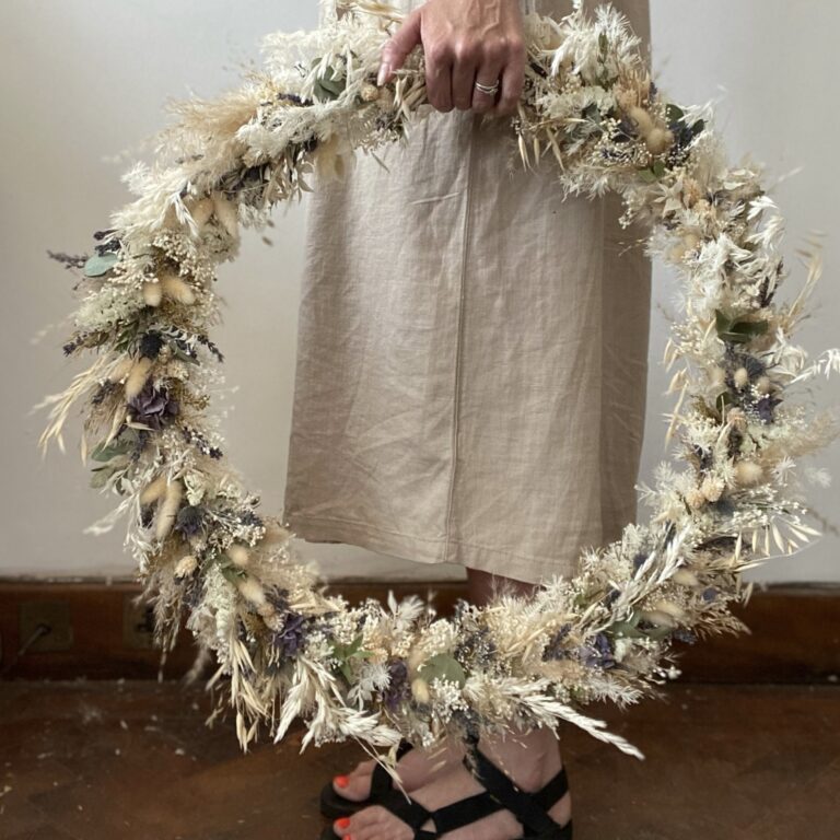 Large Dried Floral Wreath