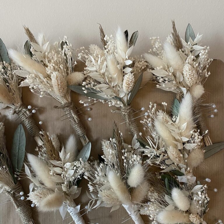 Dried Floral Buttonholes
