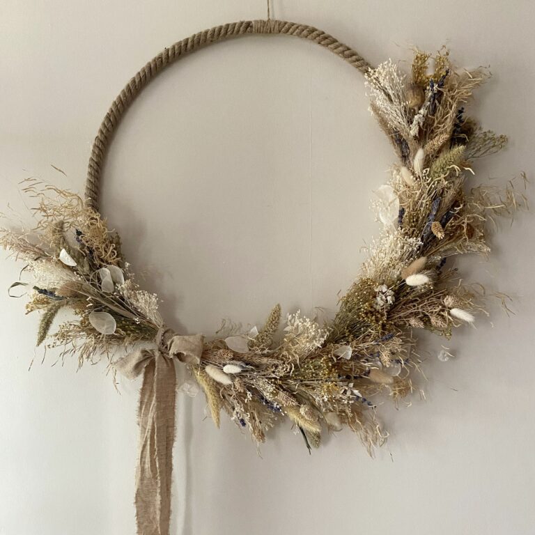 Large Dried Floral Wreath
