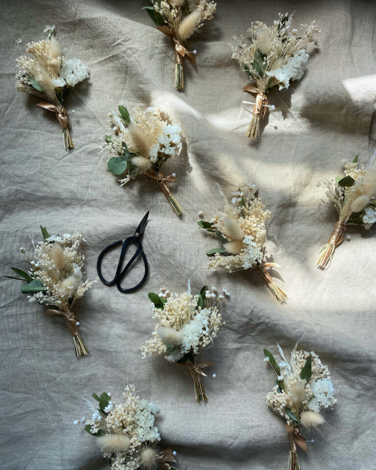 Dried Floral Buttonholes