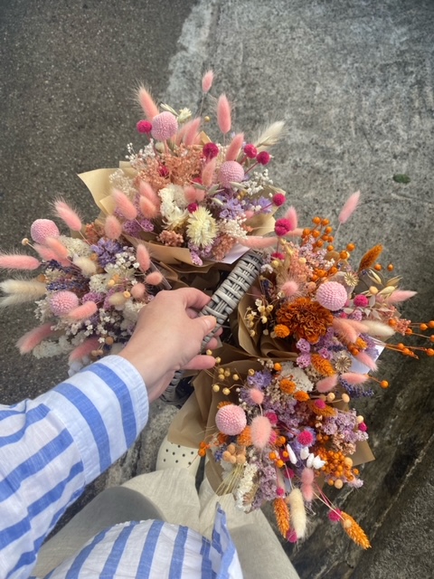 Mini Dried Bunches in a basket